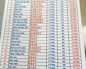 Bảng giá bánh trung thu Thuận Phong 2019