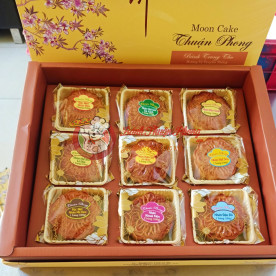 [COMBO] Hộp bánh trung thu mini 9 cái - 9 loại nhân